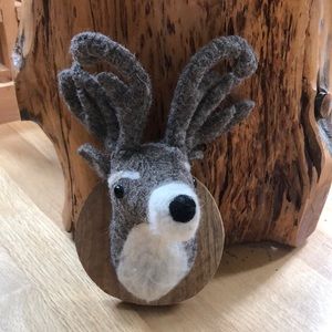 Felt Animal Deer Sculpture